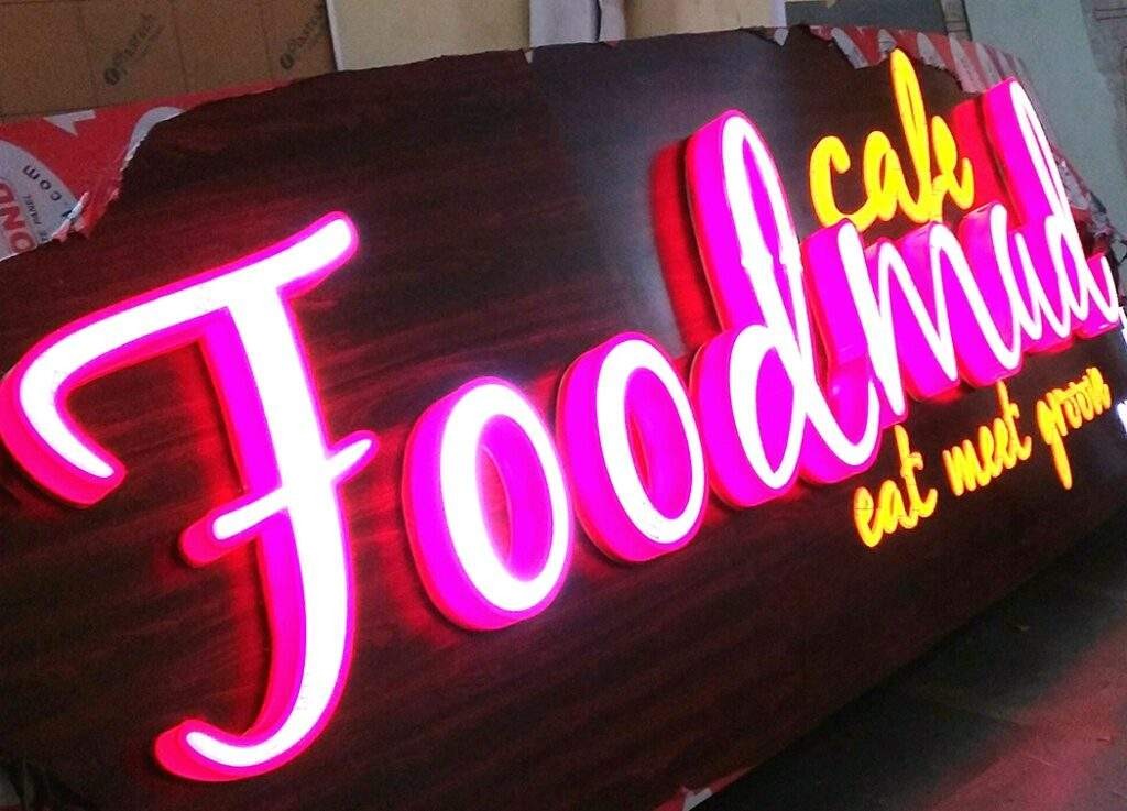 2D and 3D acrylic letter signage