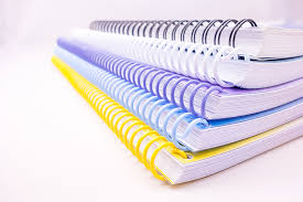 Spiral notebook binding and stationery